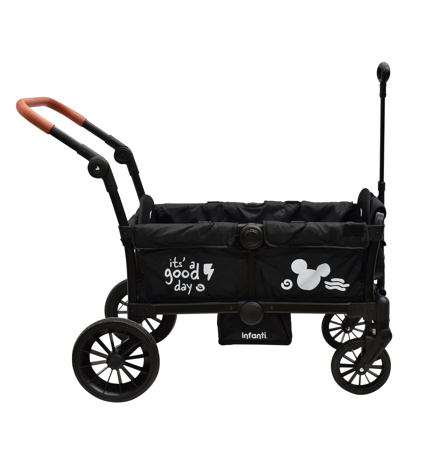 Carriola Doble Vagón Everett Mickey Plegable