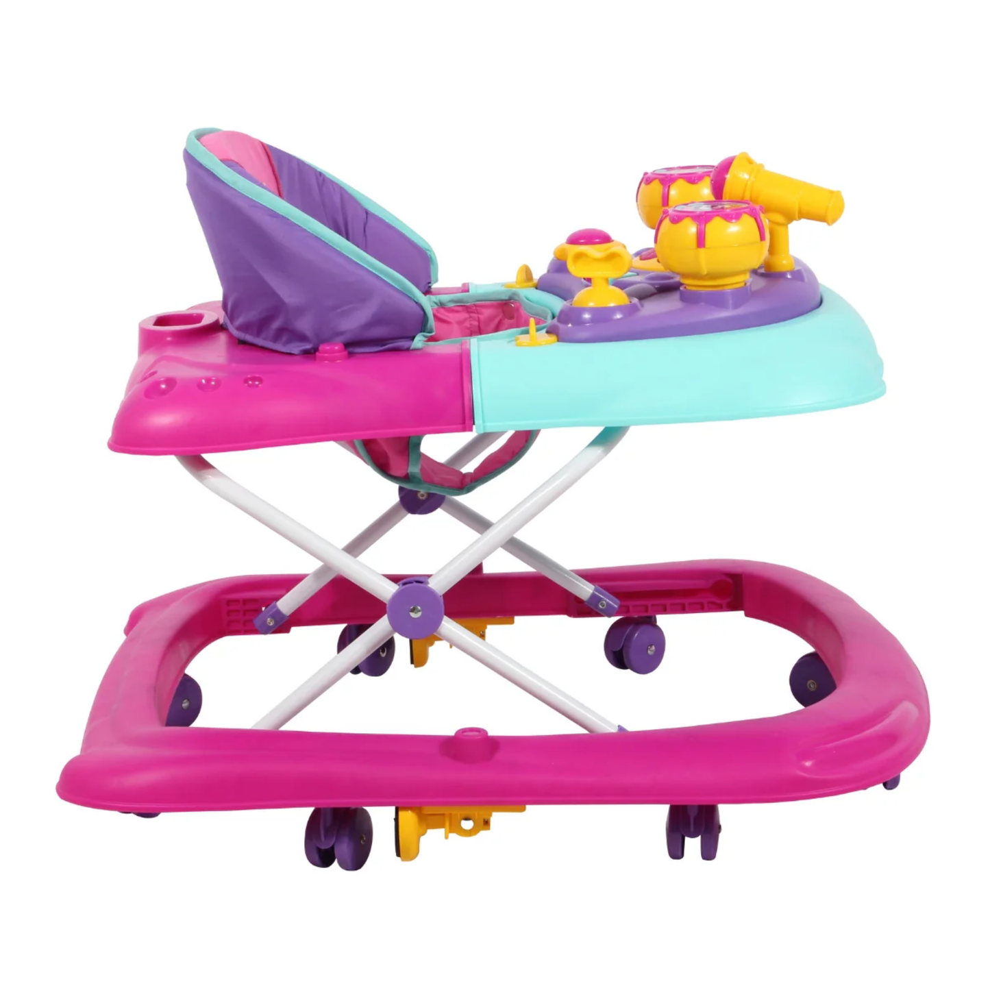Andadera Minnie Disney Rosa Con Tablero Interactivo Musical y Asiento Comodo