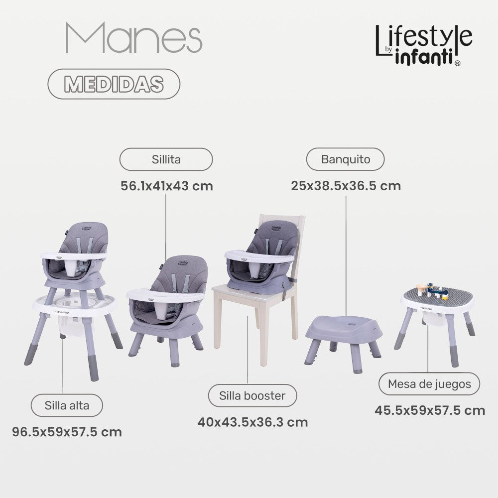 High Chair For Dining Adjustable And Detachable Body