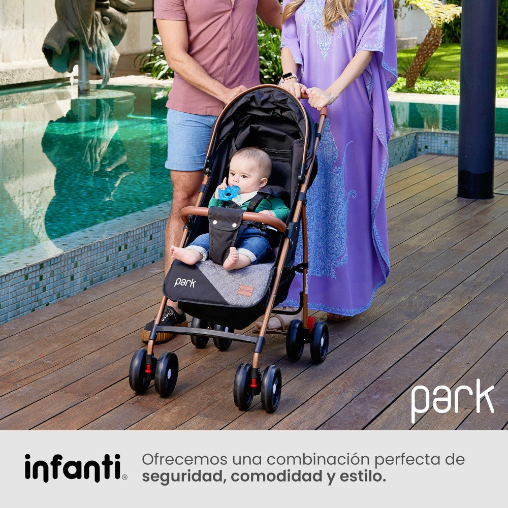 Carriola Park Con Plegado Compacto Arnes De Seguridad y Toldo Completo