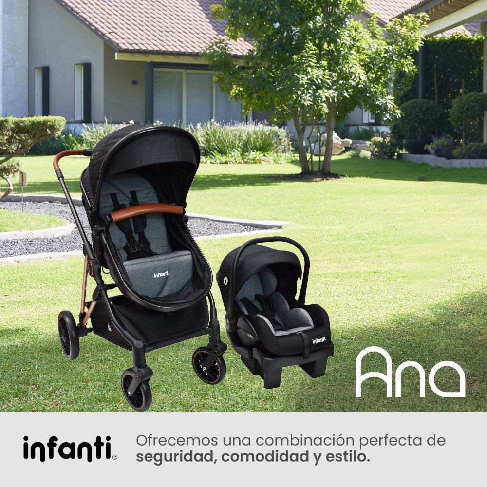 Carriola Ana Infanti Con Sistema De Viaje Convertible A Bambineto