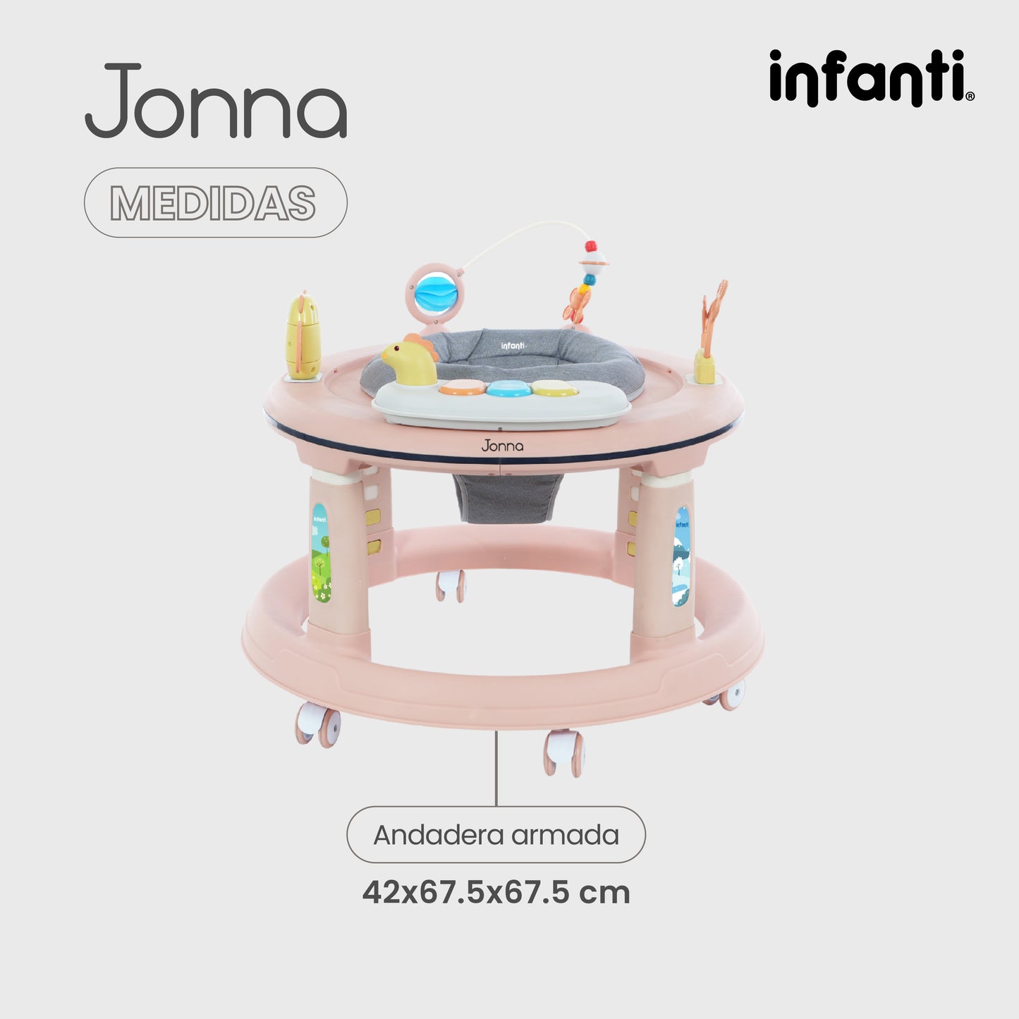 Andadera Jonna Asiento Centro Entretenimiento Mesita