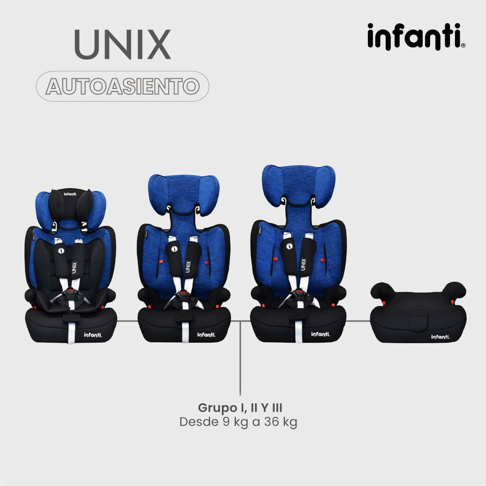 Combo Infanti Carriola Travel System, Cuna Colecho y Autoasiento Convertible a Booster