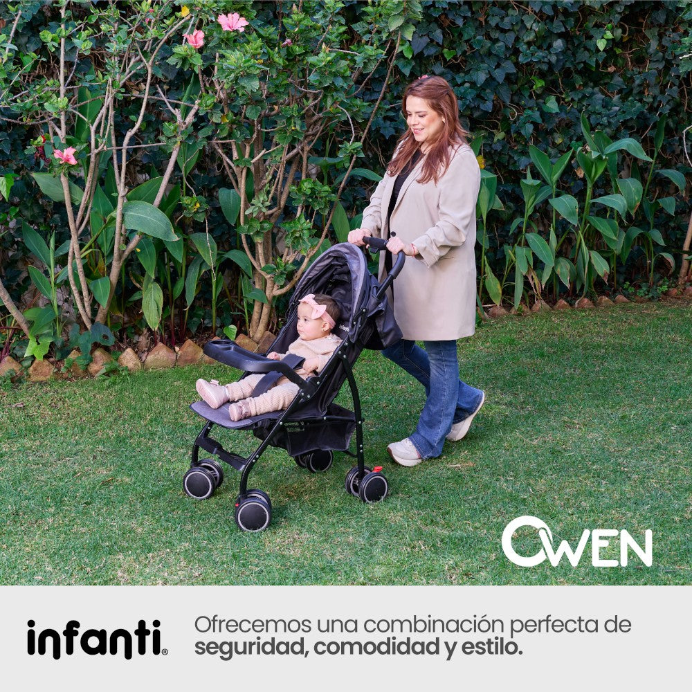 Carriola Owen Plegable Con Estructura De Aluminio y Asiento Reclinable