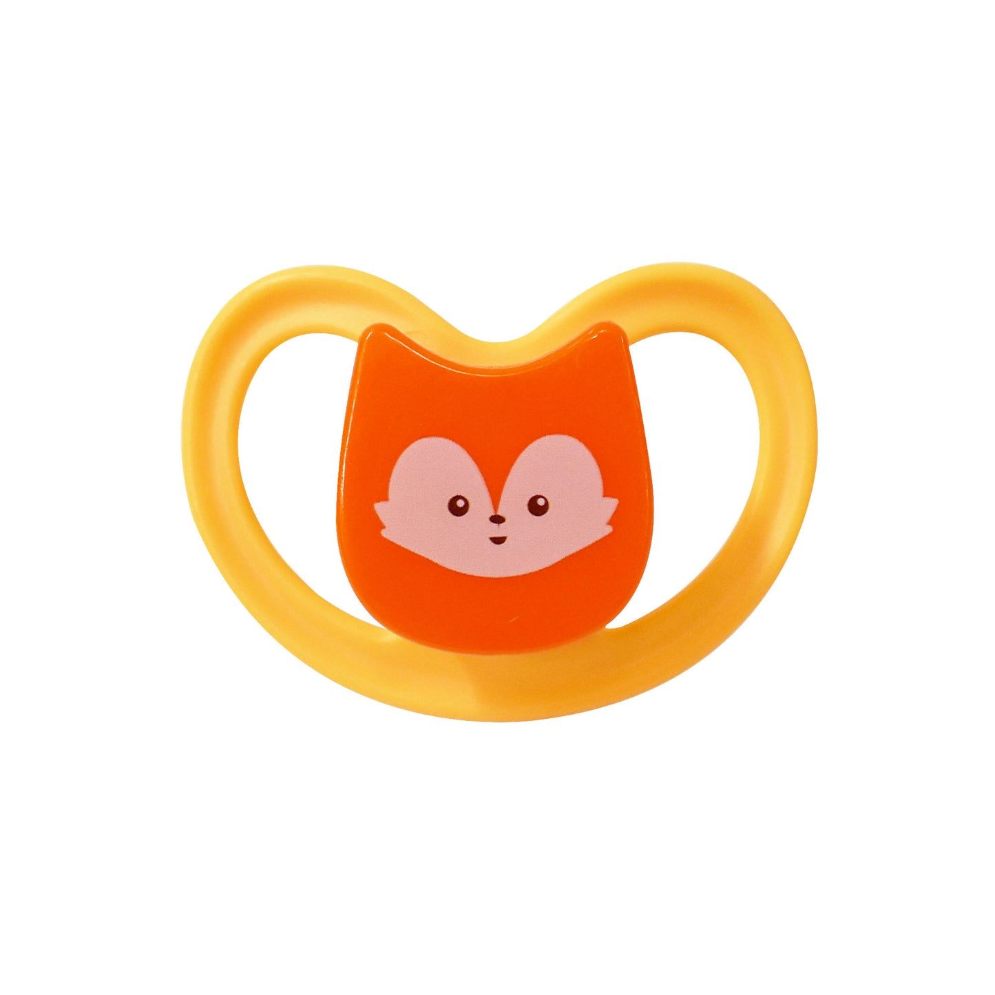 Chupón Ortodóntico Naranja con Estampado de Zorro, Libre de BPA, Infanti