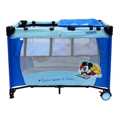 Cuna Corral De Viaje Disney Armado Sencillo Adaptable Seguro Con cambiador desmontable