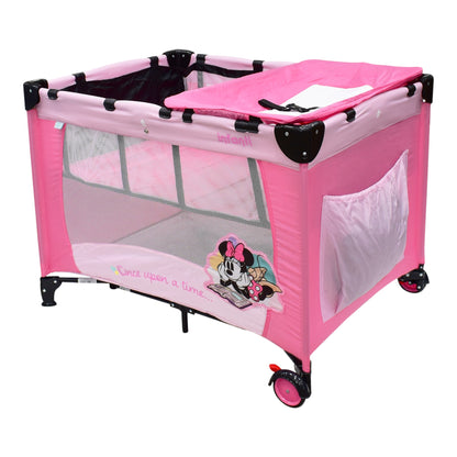 Cuna Corral De Viaje Disney Armado Sencillo Adaptable Seguro Con cambiador desmontable