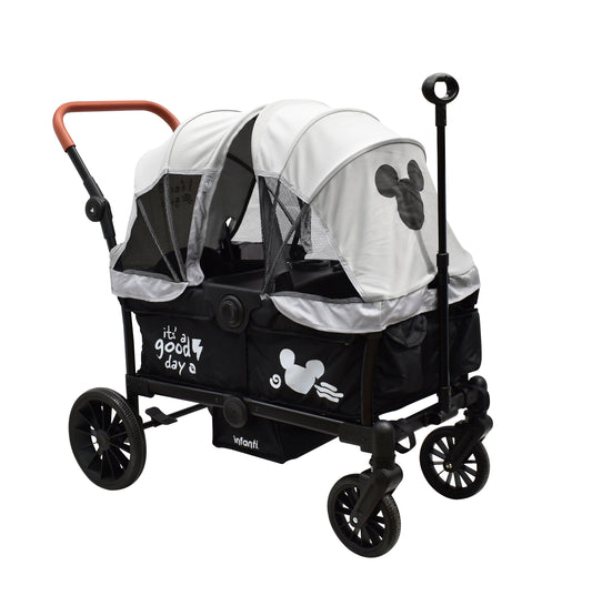 Carriola Doble Vagón Everett Mickey Plegable