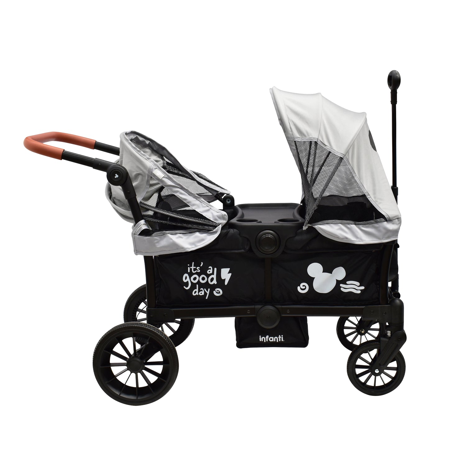 Carriola Doble Vagón Everett Mickey Plegable