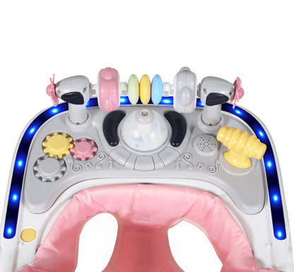 Disney Andadera 3 En 1 Charola Interactiva Led Sonido 12 Kg