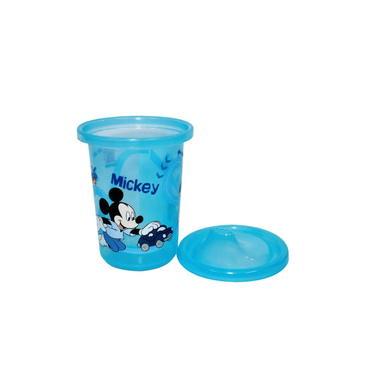 Vaso con Pipeta Mickey Antiderrames y Libre de BPA, Disney