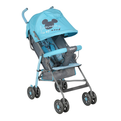 Carriola Bastón De Bebé Mickey Disney Ultra Ligera Plegable Azul