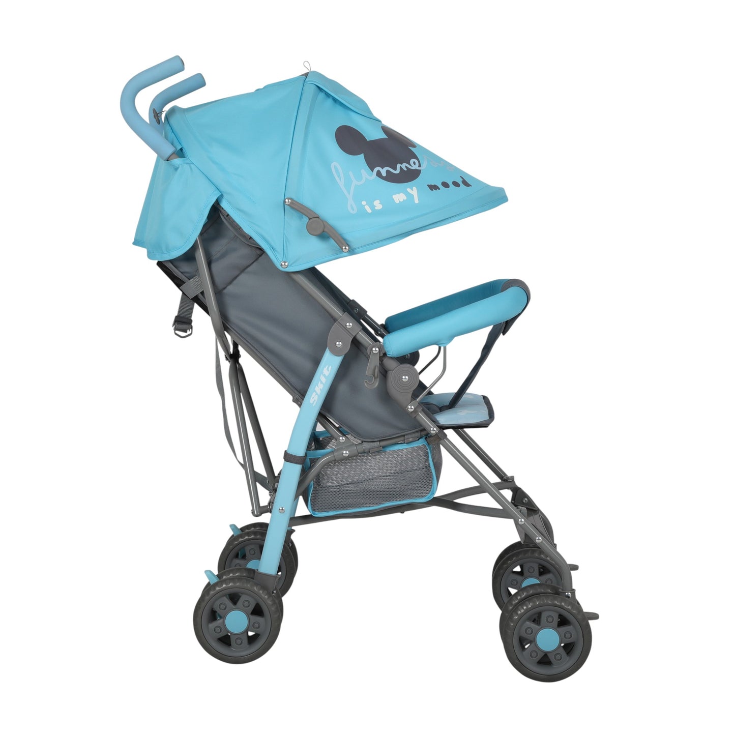 Carriola Bastón De Bebé Mickey Disney Ultra Ligera Plegable Azul