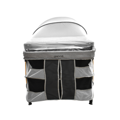 Set Carriola Travel Maverick y Cuna Gianna Lifestyle Gris