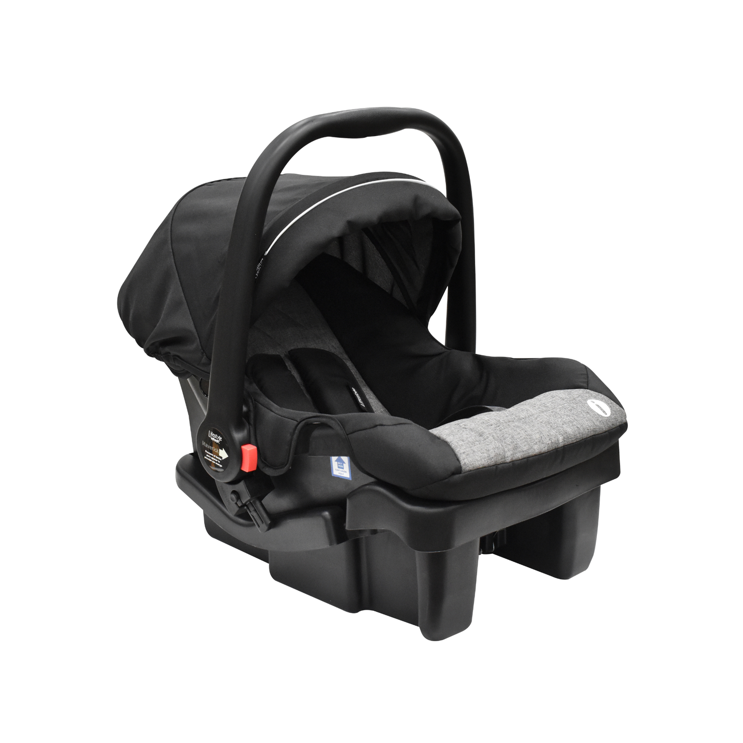 Set Carriola Travel Maverick y Cuna Gianna Lifestyle Gris