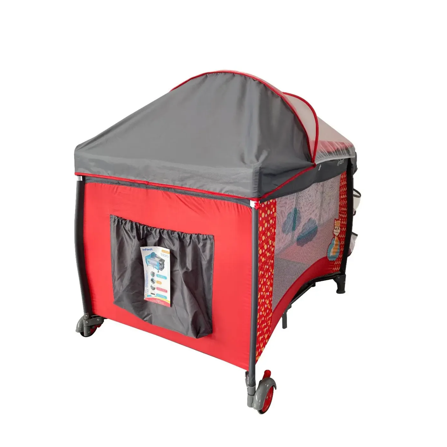 Set Carriola Travel Lenni y Cuna Idara Rojo