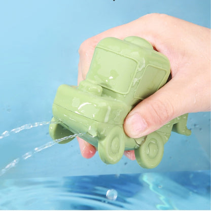 Set De Juguetes De Silicón Para Baño Con 5 Piezas Camioncitos De Construcción Con 5 Piezas