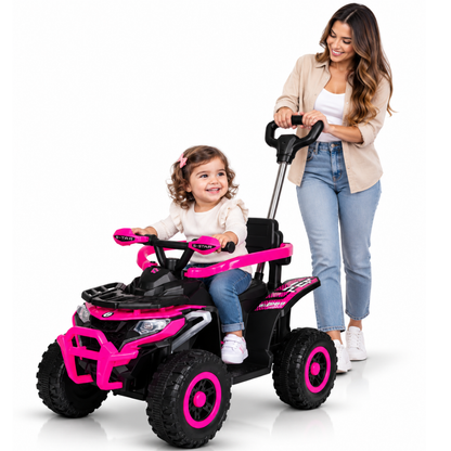 Cuatrimoto  Montable Urban Kids Con Música Y Luces, Barras De Seguridad