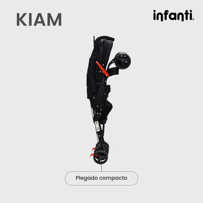 Carriola Para Bebe Kiam Compacta, Ligera, Plegable