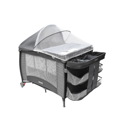 Cuna De Viaje Con Mosquitero, Organizador Y Cambiador