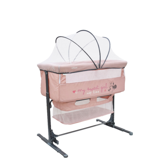 Cuna Colecho Disney Plegable Con Mosquitero Y Lateral Abatible