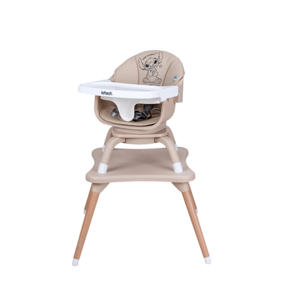 Silla Alta Stitch Time 7 En 1 Con Giro 360° y Charola Ajustable