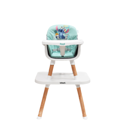 Silla Alta Stitch Disney 6 en 1 Con Charola Removible y Funda Lavable