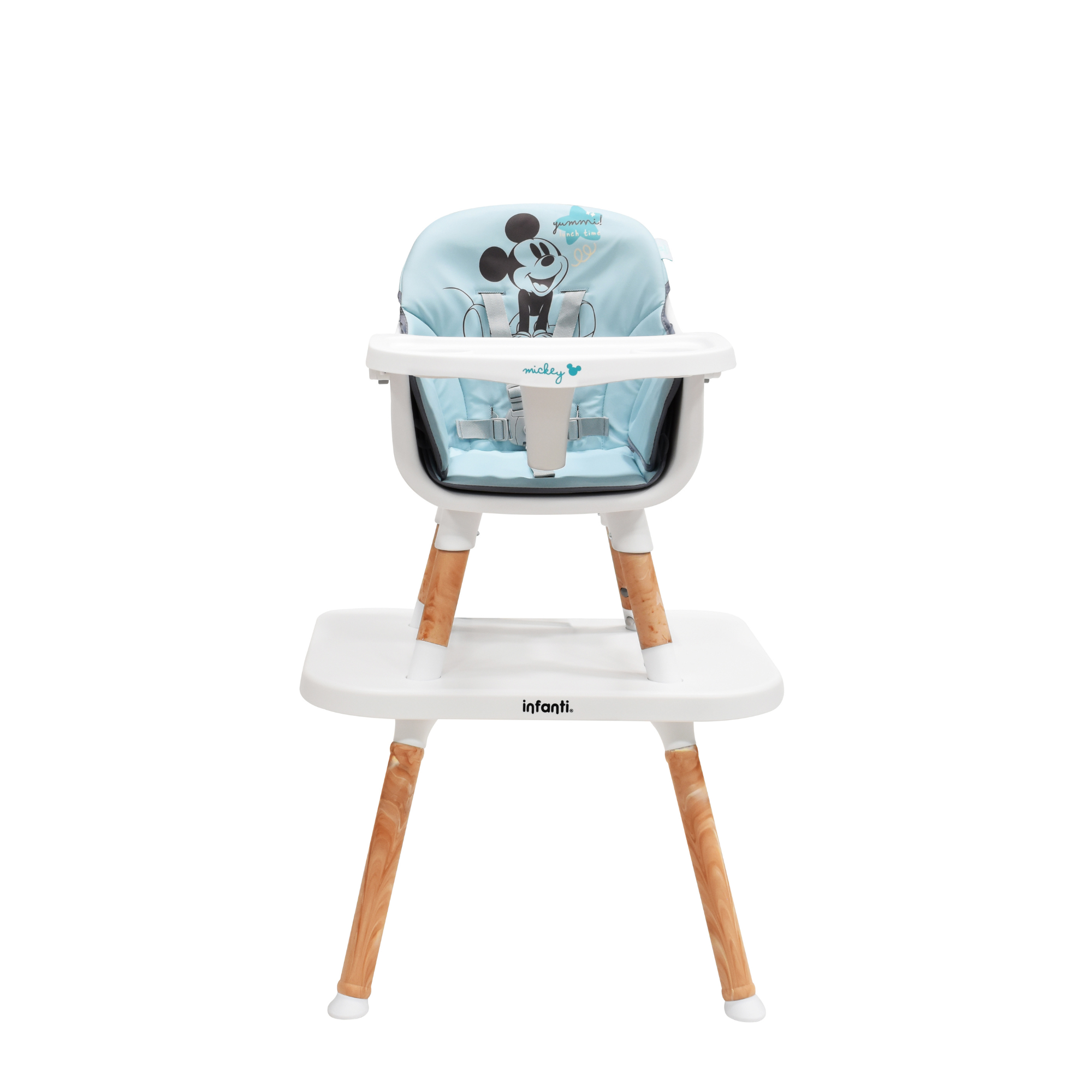 Silla Alta Mickey Disney 6 en 1 Con Charola Removible y Funda Lavable