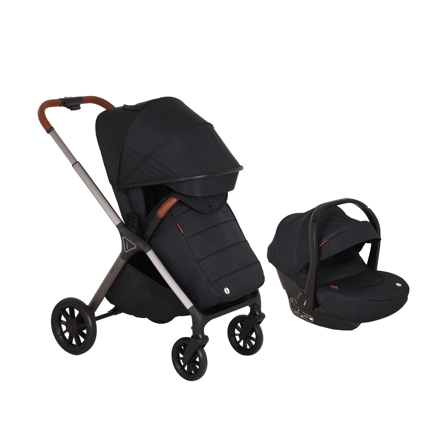 Carriola Elif Con Sistema De Viaje Base ISOFIX y Plegado Ultra Compacto