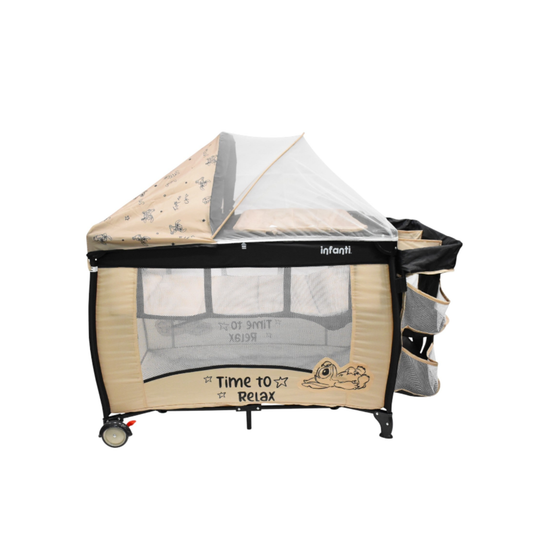 Cuna Disney Stitch 2 en 1 Con Cambiador Desmontable