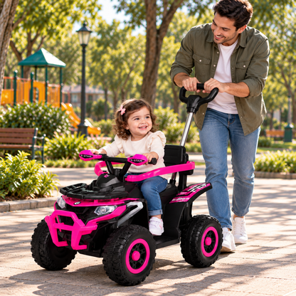 Cuatrimoto  Montable Urban Kids Con Música Y Luces, Barras De Seguridad