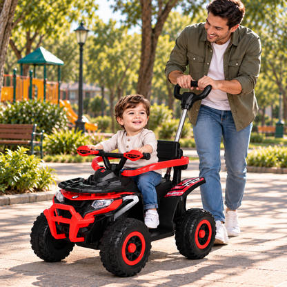 Cuatrimoto  Montable Urban Kids Con Música Y Luces, Barras De Seguridad