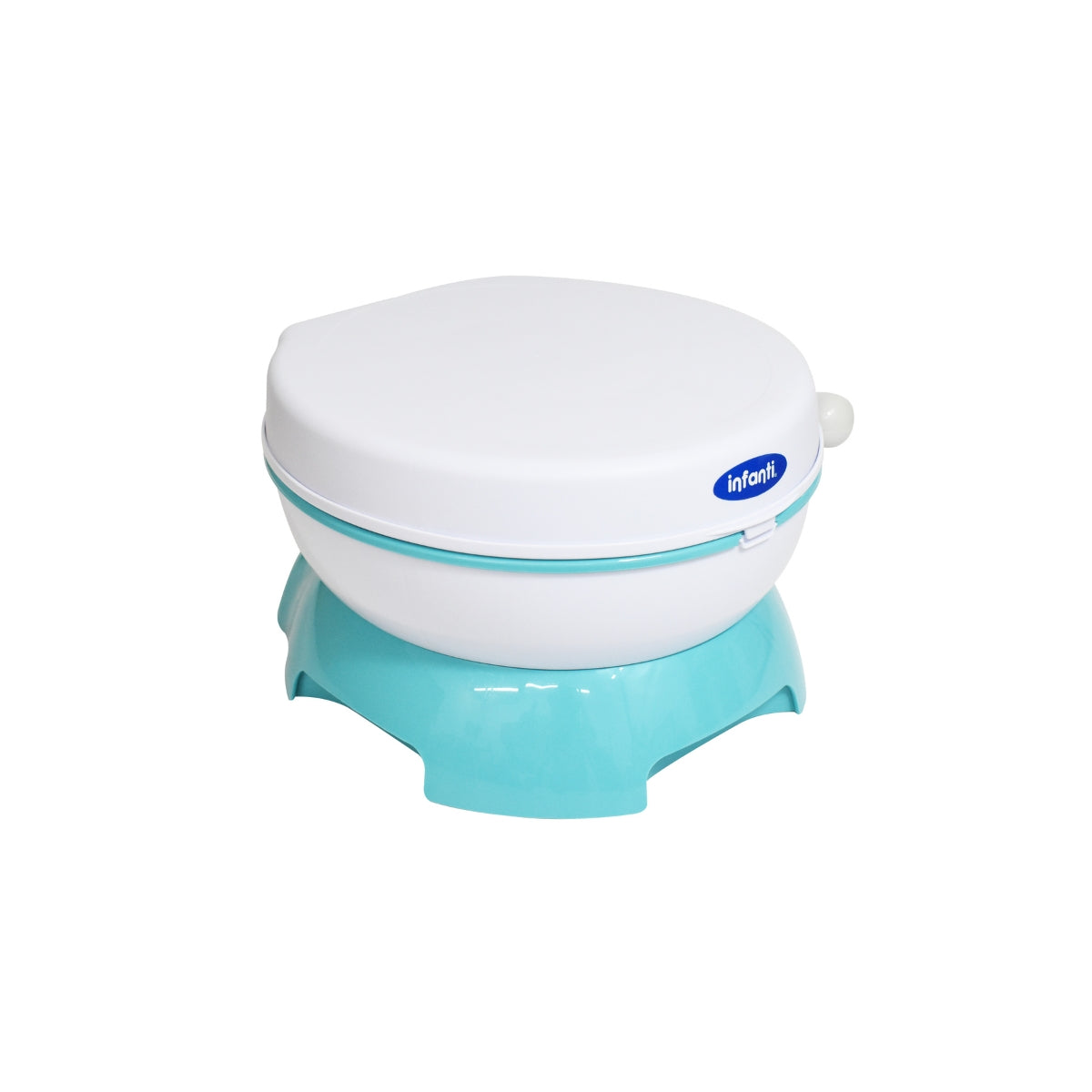 Bañito Entrenador Infanti 4 En 1 Con Piano Interactivo Turquesa