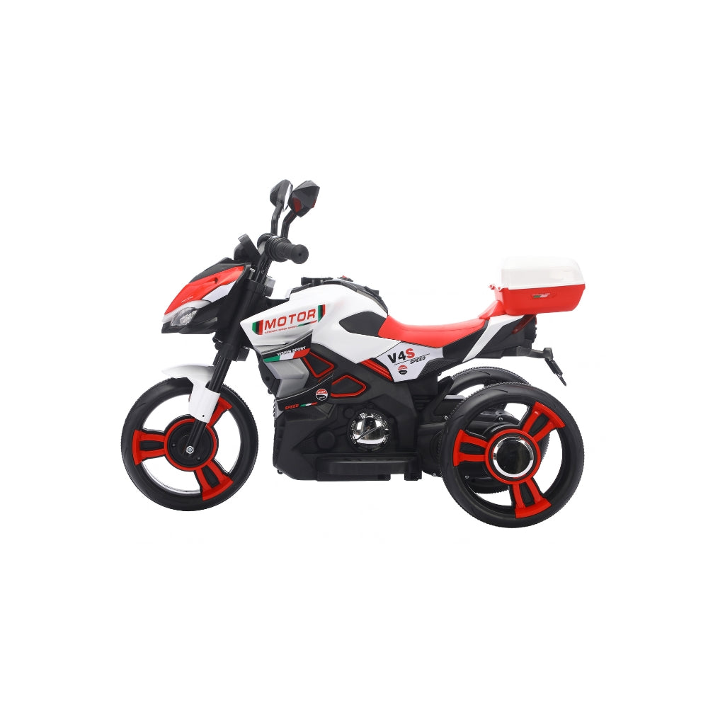 Motocicleta Montable Eléctrica V4s Speed Con Música Y Luces, Infanti