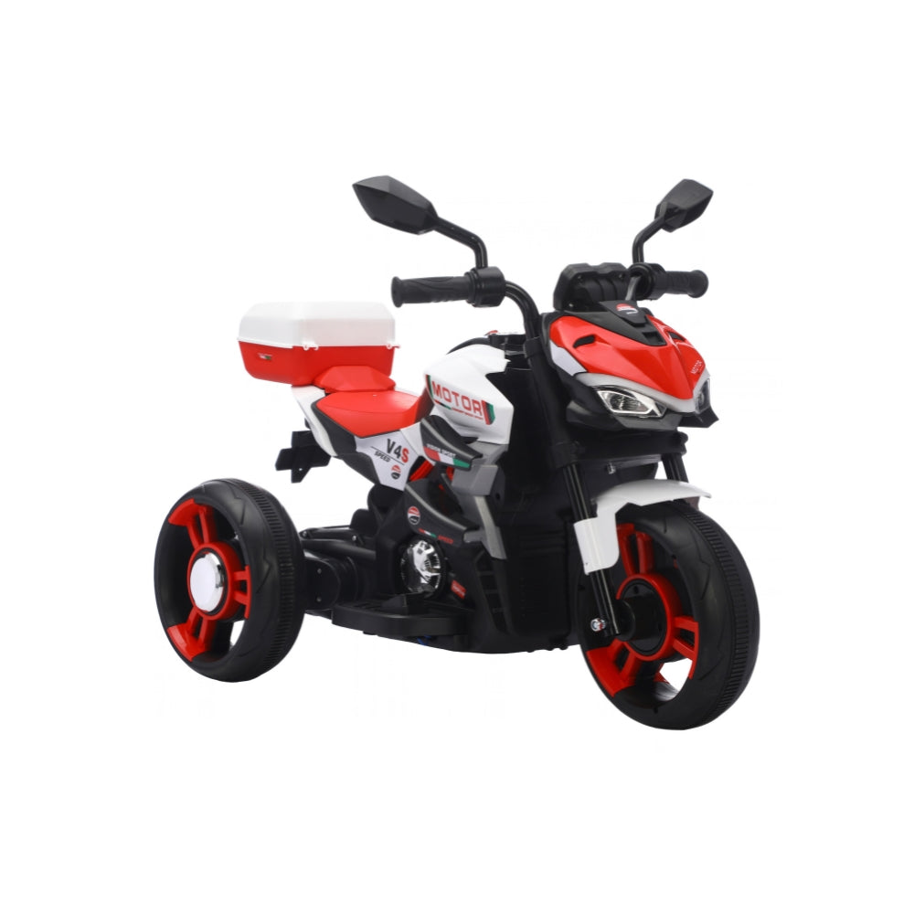 Motocicleta Montable Eléctrica V4s Speed Con Música Y Luces, Infanti