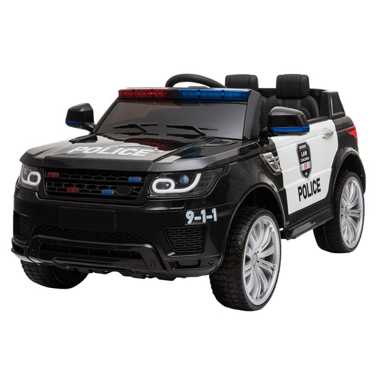 Carro Eléctrico Patrulla Policía Con Luces Y Boton De Sirena