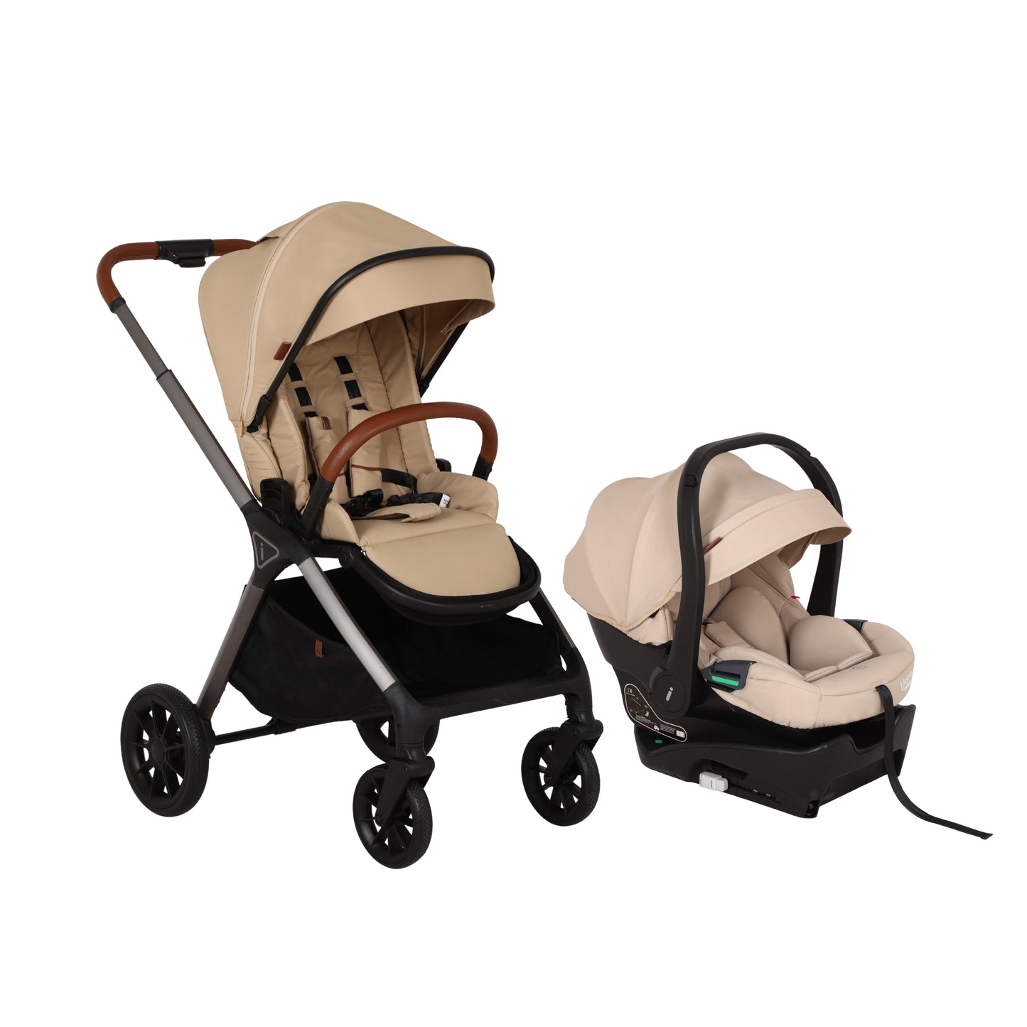 Carriola Elif Con Sistema De Viaje Base ISOFIX y Plegado Ultra Compacto