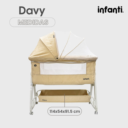 Cuna Corral Para Bebe Mosquitero Con Inclinación Regulable