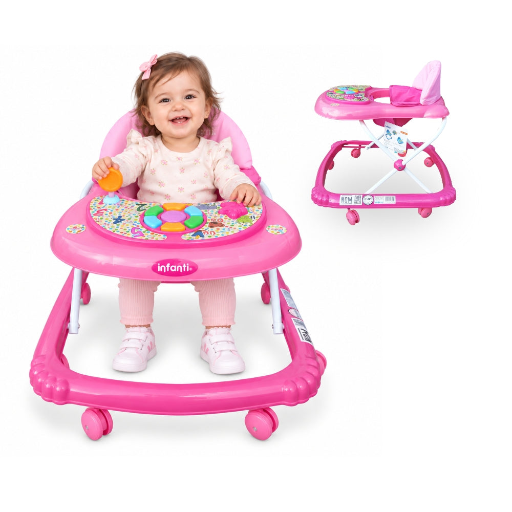 Andadera Andy Con Tablero Interactivo 3 Posiciones De Altura Y Asiento Desmontable