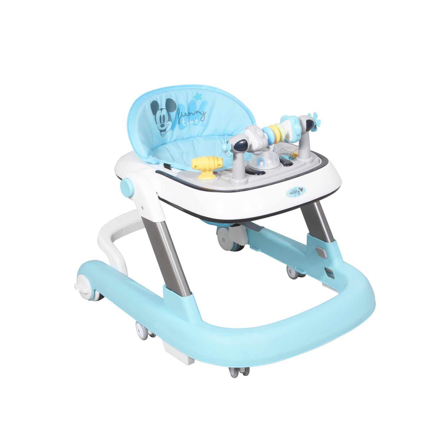 Andadera Disney 3 en 1 Con Charola Interactiva Led Sonido y Asiento Removible