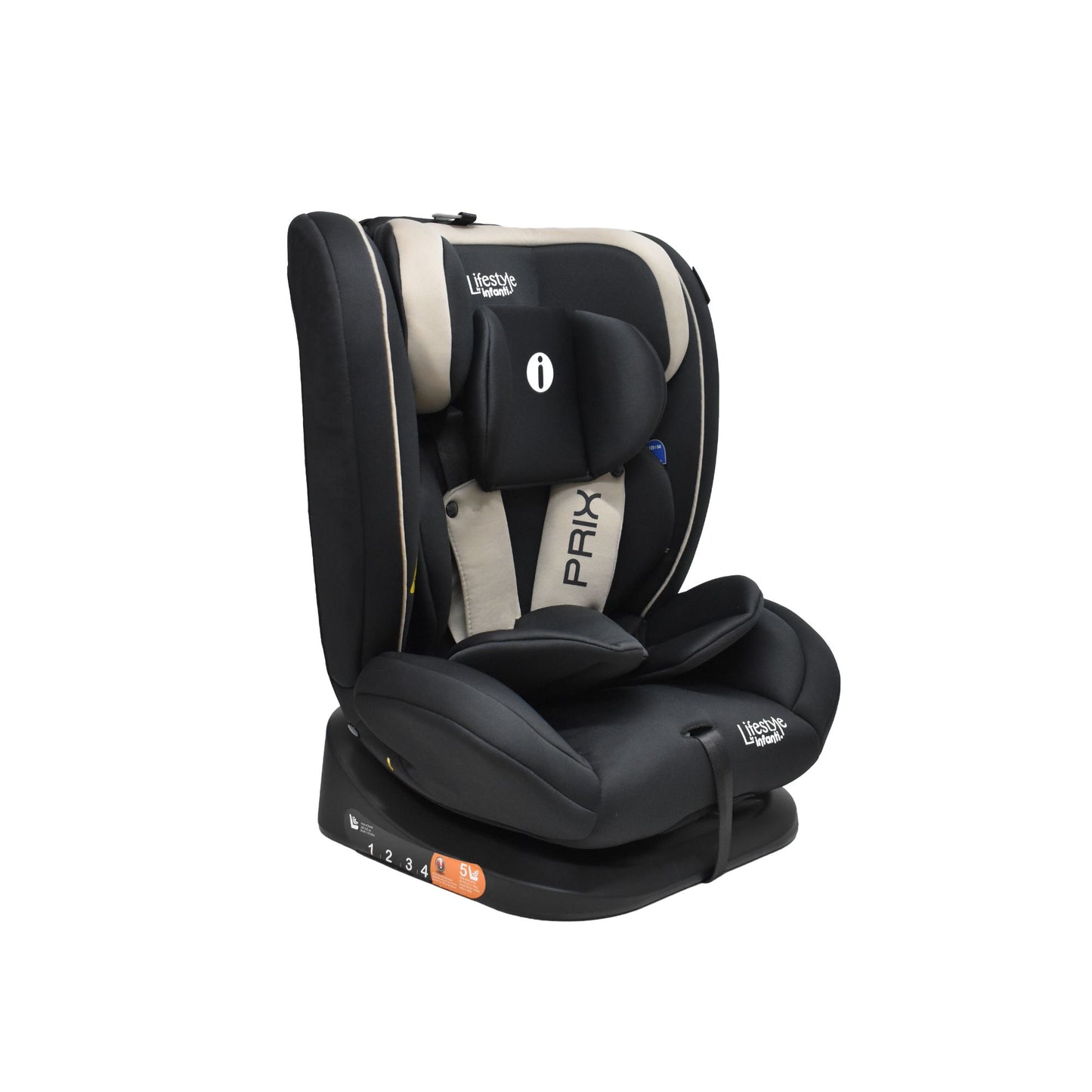 Autoasiento Prix Con Reclinación Ajustable y Arnés De Seguridad