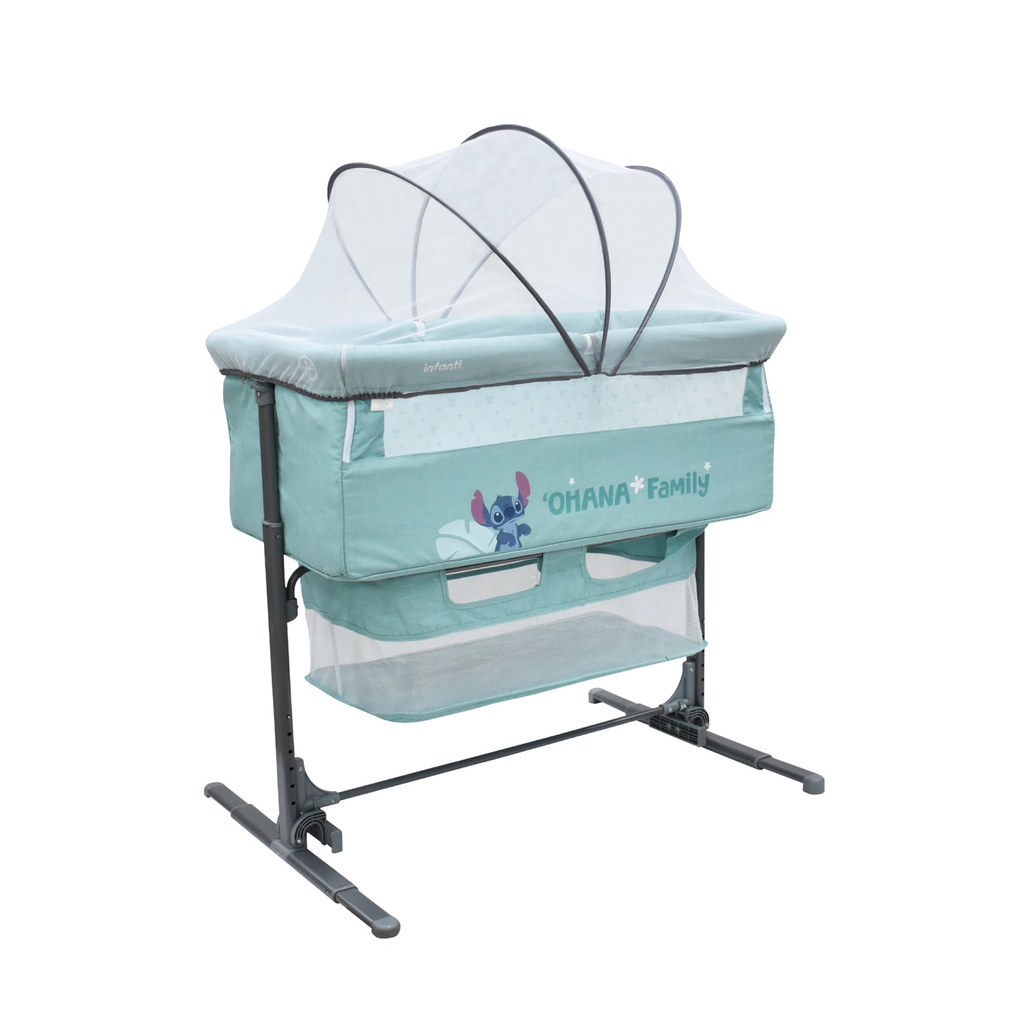 Cuna Colecho Disney Plegable Con Mosquitero Y Lateral Abatible