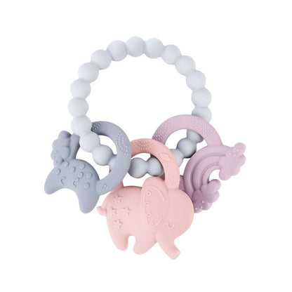 Mordedera De Silicón Elefante BPA Free Con Correa Flexible
