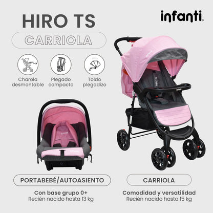 Carriola Travel System Hiro TS Infanti Multiposiciones