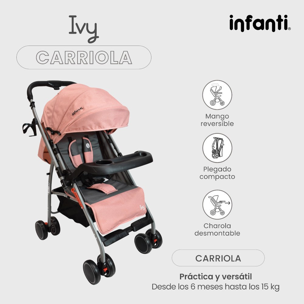 Carriola De Paseo Ivy Infanti Con Mango Reversible