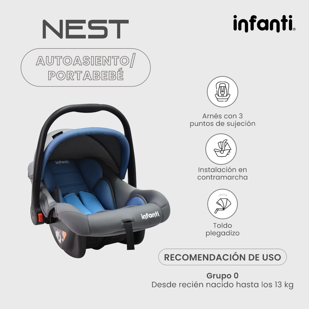 Autoasiento Con Base Grupo 0 Anclaje Universal