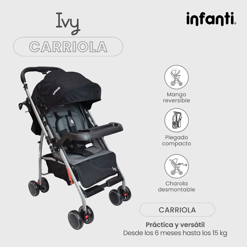 Carriola De Paseo Ivy Infanti Con Mango Reversible