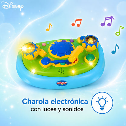 Andadera Mickey Disney Azul Con Tablero Interactivo Musical y Asiento Comodo