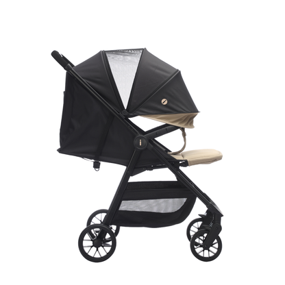 Carriola Grace Arena Con Toldo Completo Plegado Fácil Compacto Soporta Hasta 22 kg