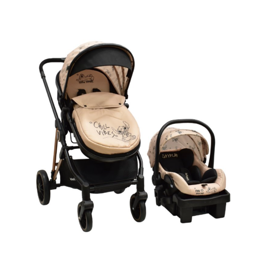 Carriola Ana Disney Stitch Arena Con Sistema De Viaje Arnes 5 Puntos y Barra Frontal Desmontable